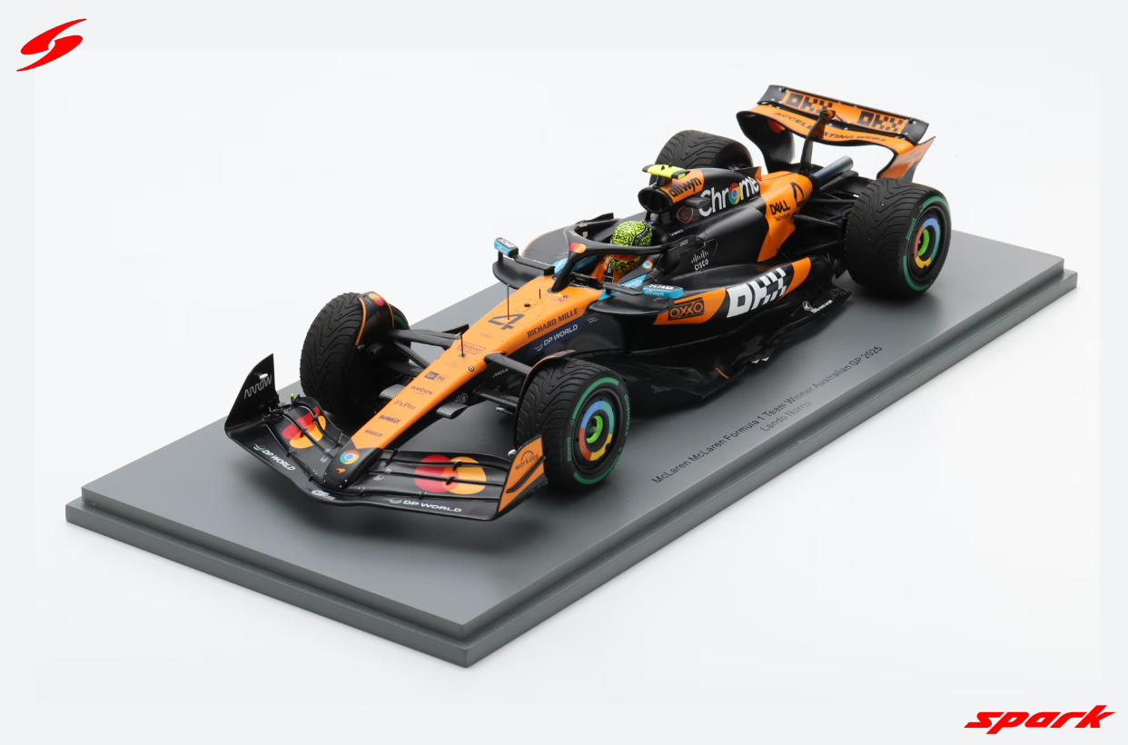 18S1009 1/18 McLaren No.4 McLaren Formula 1 Team Winner Australian GP 2025 Lando Norris